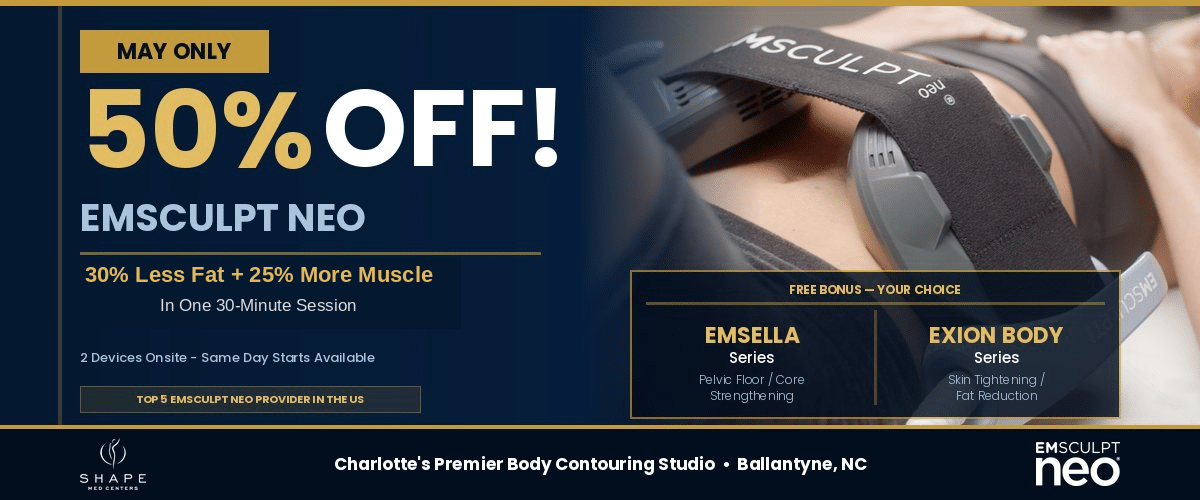 50% off Emsculpt NEO at Shape Med Centers